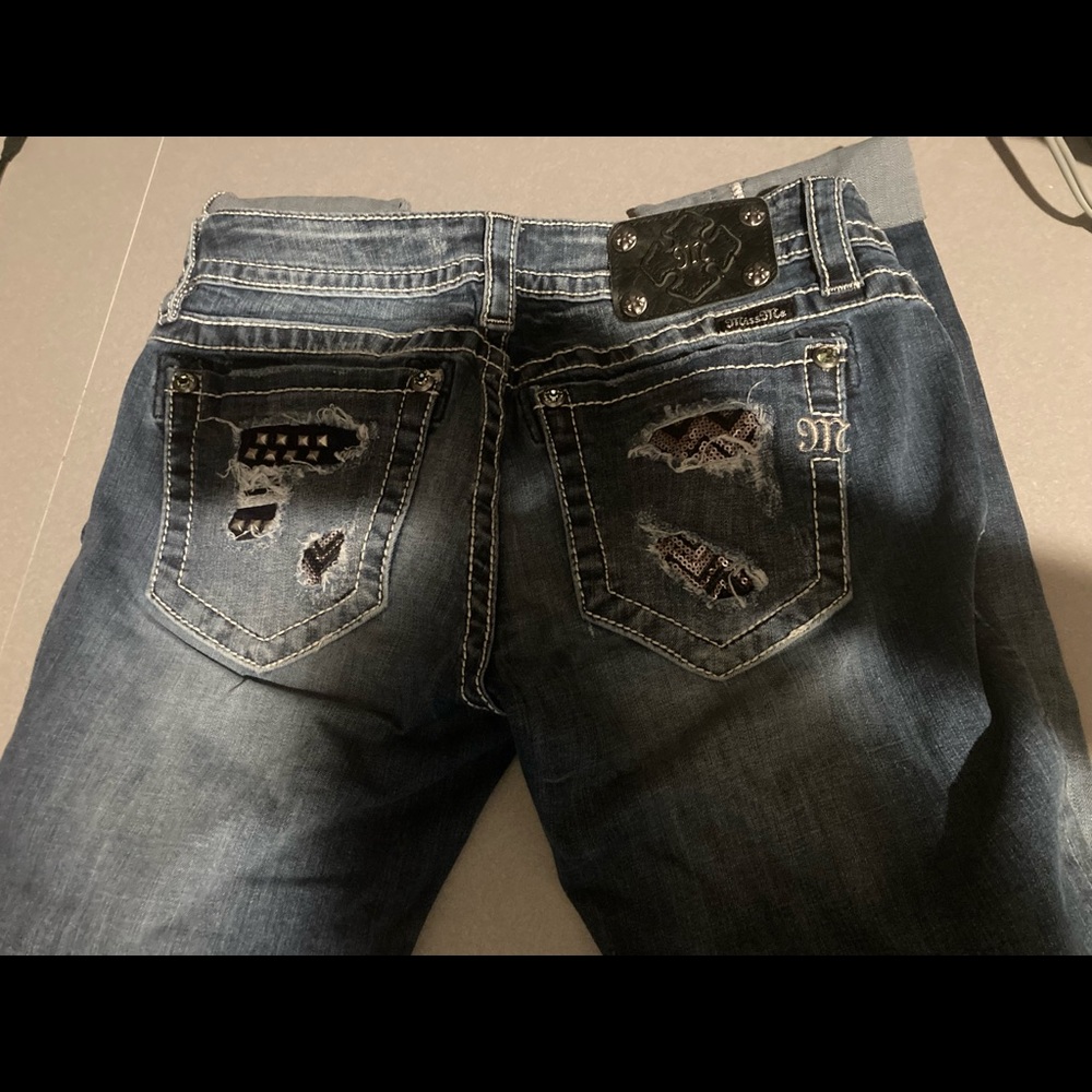 Miss Me jeans with strategic cut outs